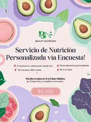 Plan Nutrición Básico Personalizada vía Encuesta